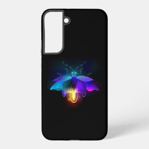 Neon Firefly on black Samsung Galaxy S22+ Case