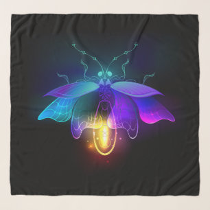 Neon Firefly on black Scarf