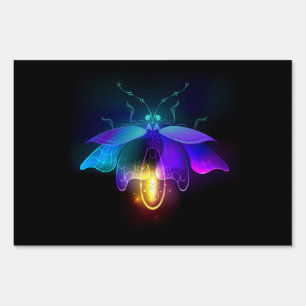 Neon Firefly on black Sign