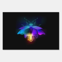 Neon Firefly on black