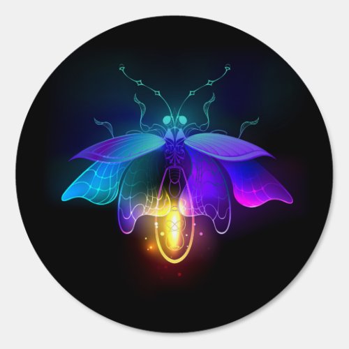 Neon Firefly on black Sign