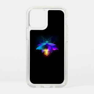 Neon Firefly on black Speck iPhone 12 Mini Case
