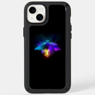 Neon Firefly on black Speck iPhone 14 Plus Case