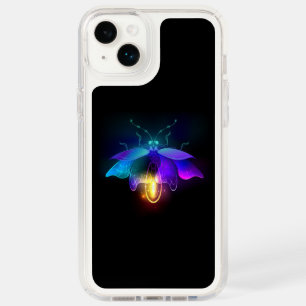 Neon Firefly on black Speck iPhone 14 Plus Case