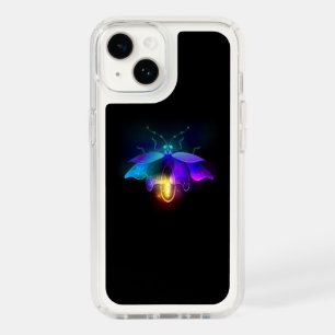Neon Firefly on black Speck iPhone 14 Case