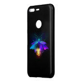 Neon Firefly on black Uncommon Google Pixel Case (Back/Left)