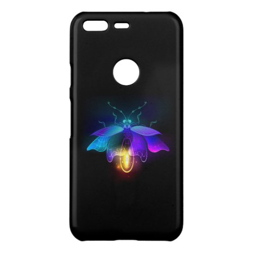 Neon Firefly on black Uncommon Google Pixel Case