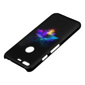 Neon Firefly on black Uncommon Google Pixel Case (Top)