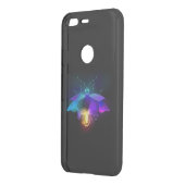 Neon Firefly on black Uncommon Google Pixel Case (Back/Left)