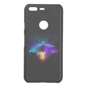 Neon Firefly on black Uncommon Google Pixel Case