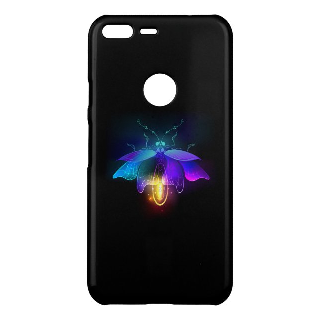 Neon Firefly on black Uncommon Google Pixel XL Case (Back)