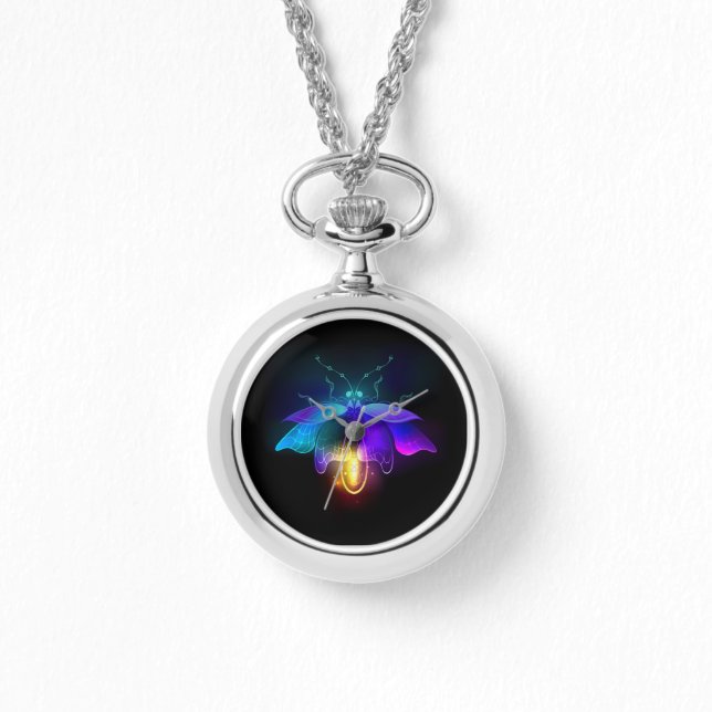 Neon Firefly on black Watch (Front)