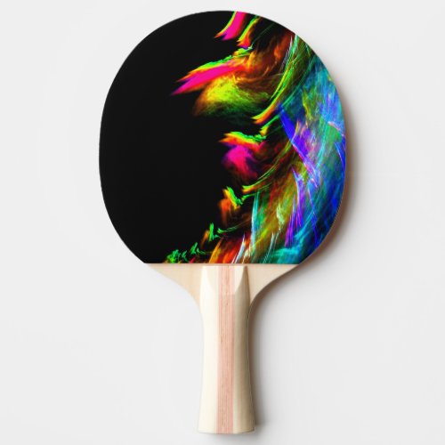 Neon Flames of Rave Lights and Party Ping Pong Paddle