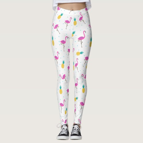 Neon Flamingos 2 2 Leggings