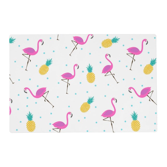 Neon Flamingos 2 2 Placemat (Front)