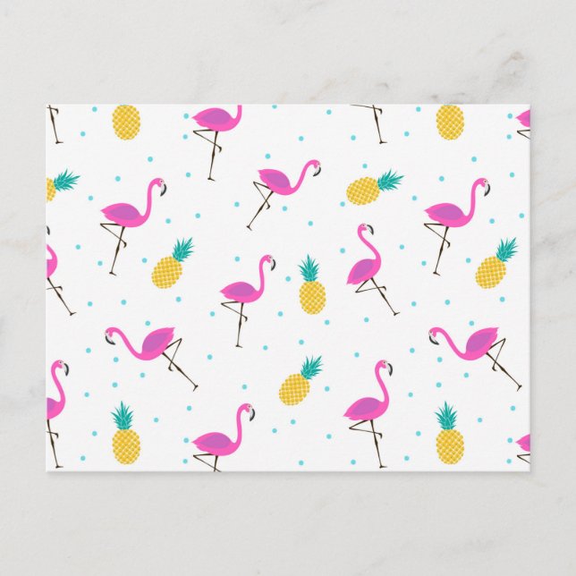 Neon Flamingos 2 2 Postcard (Front)