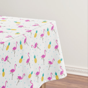 Neon Flamingos 2 2 Tablecloth