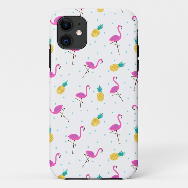 Neon Flamingos 2 Case-Mate iPhone Case (Back)