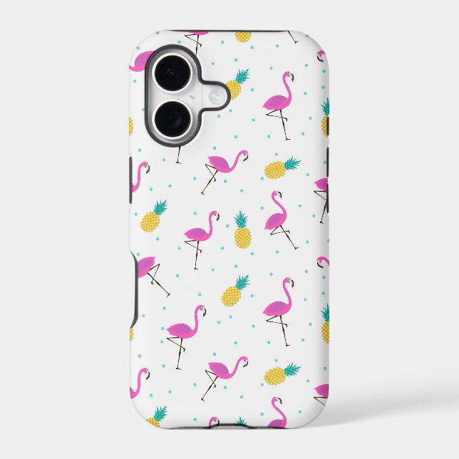 Neon Flamingos 2 Iphone Case (Back)