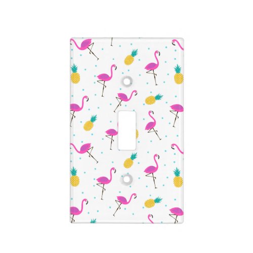 Neon Flamingos 2 Light Switch Cover