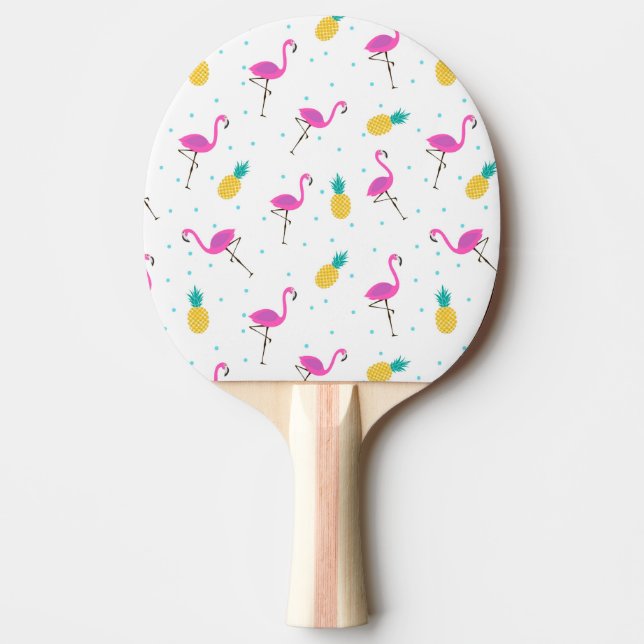 Neon Flamingos 2 Ping-Pong Paddle (Front)