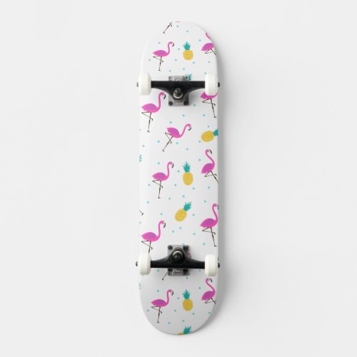 Neon Flamingos 2 Skateboard Deck