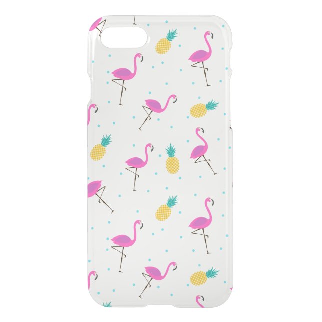 Neon Flamingos 2 Uncommon iPhone Case (Back)