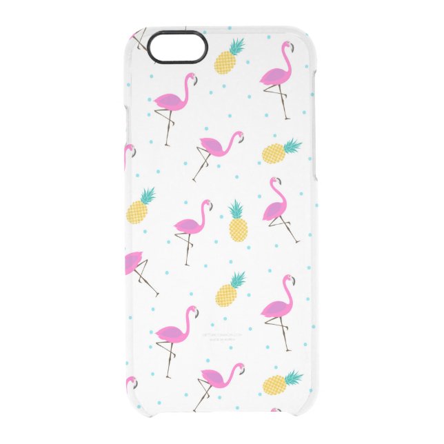 Neon Flamingos 2 Uncommon iPhone Case (Back)