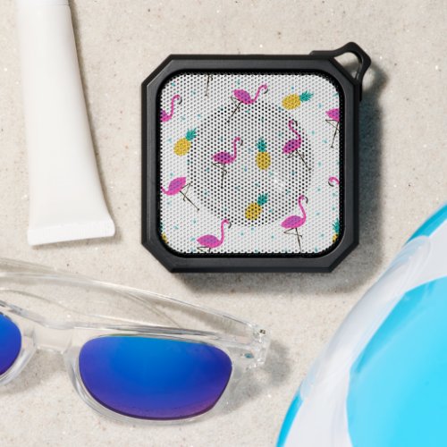 Neon Flamingos Bluetooth Speaker