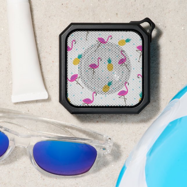 Neon Flamingos Bluetooth Speaker (Insitu(Beach))