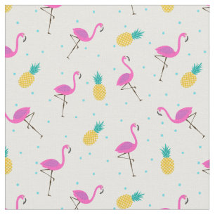 Neon Flamingos Fabric