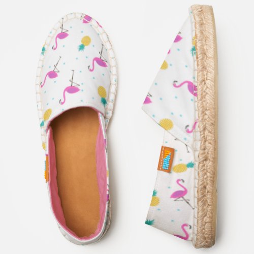 Neon Flamingos  Monogram Espadrilles