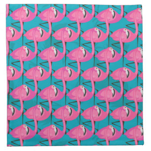 Neon Flamingos Napkin