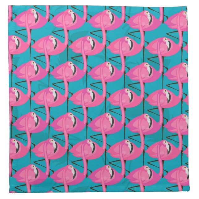Neon Flamingos Napkin (Front)