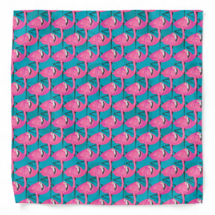 Neon Flamingos Two Bandana