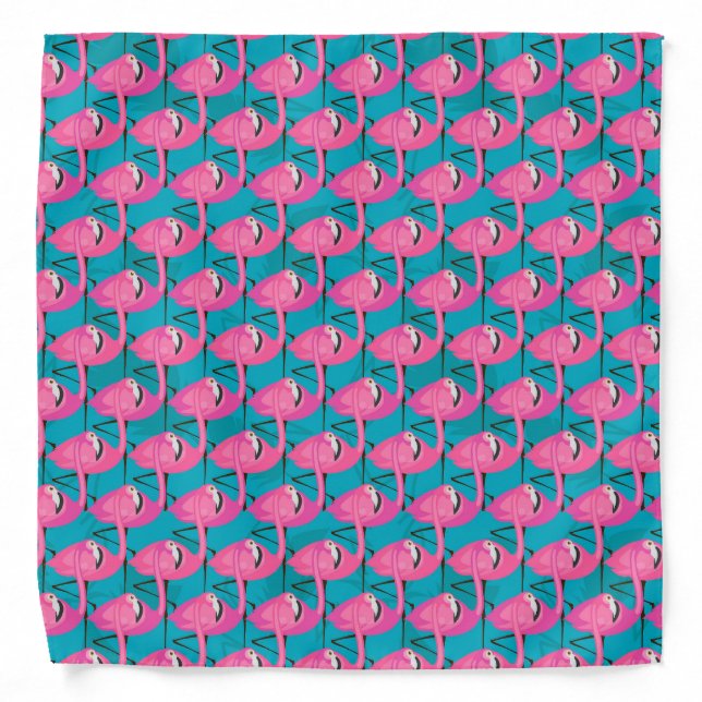 Neon Flamingos Two Bandana (Front)