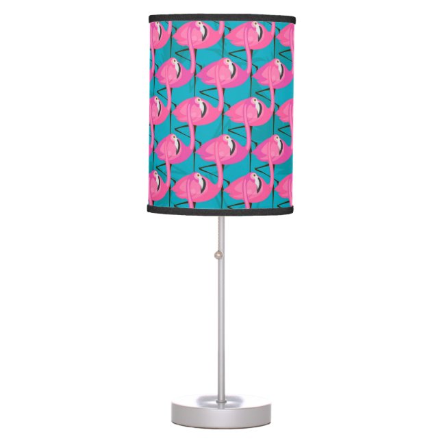 Neon Flamingos Two Table Lamp (Front)