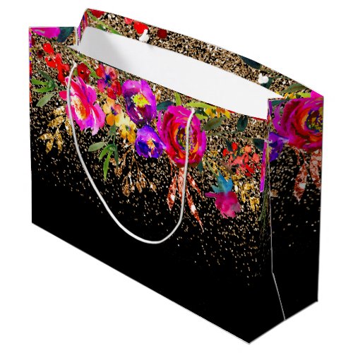 Neon Floral All Occasion Large Gift Bag