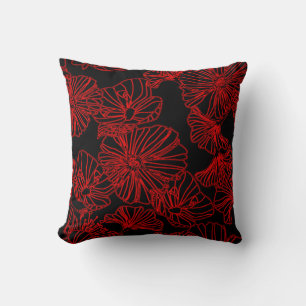 "Neon Floral" Pattern Pillow