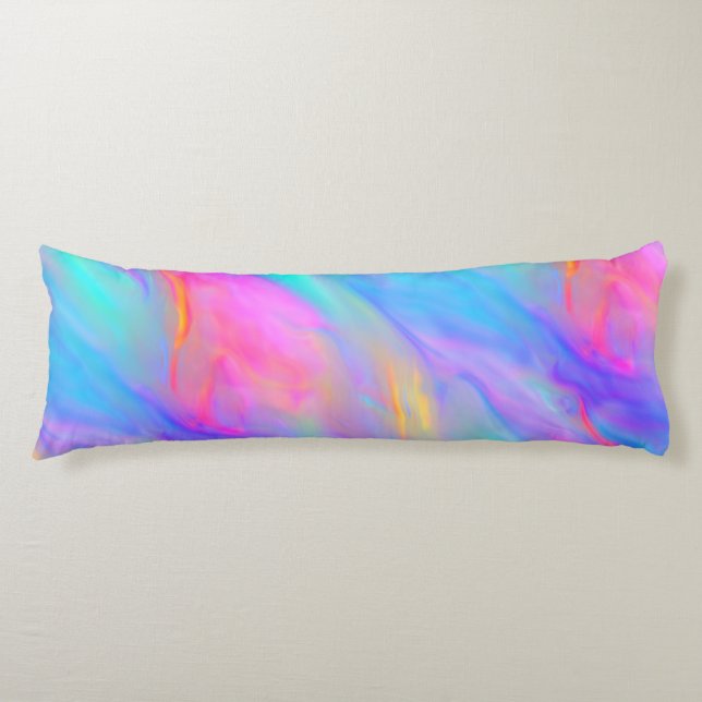 Neon Flow Body Pillow (Front)