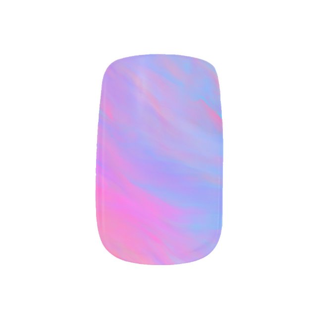 Neon Flow Minx Nail Art (Left Thumb)