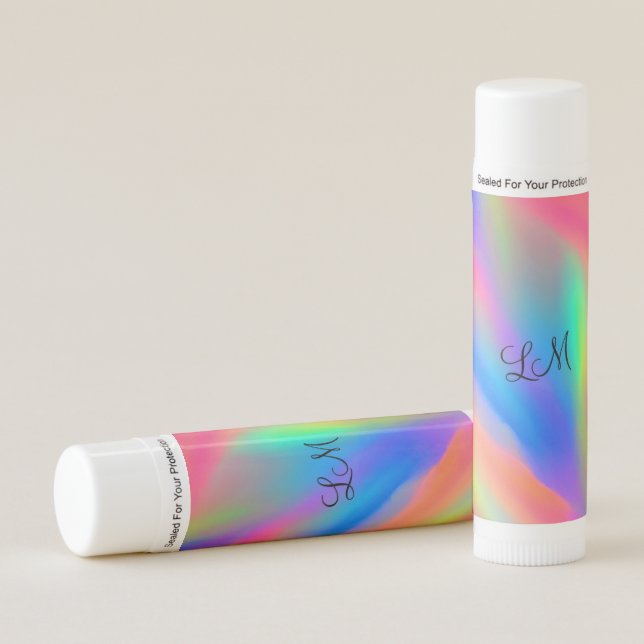 Neon Flow Personalized Lip Balm (Front)