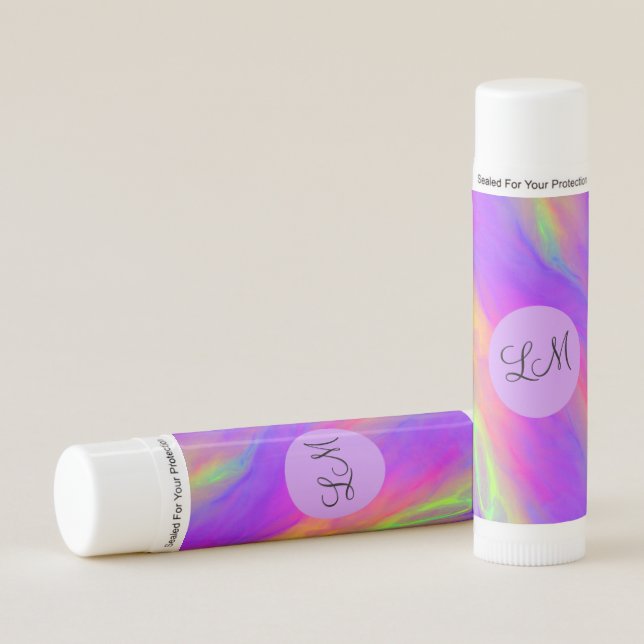 Neon Flow Personalized Lip Balm (Front)