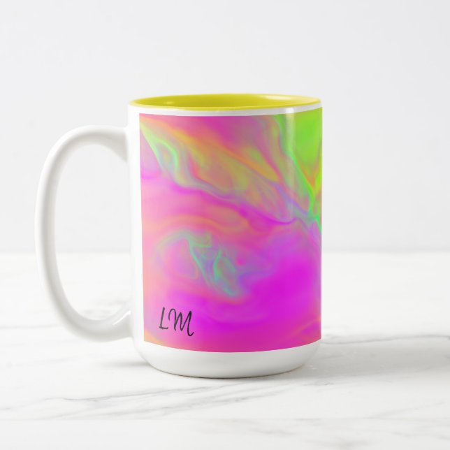 Neon Flow Personalized Mug (Left)