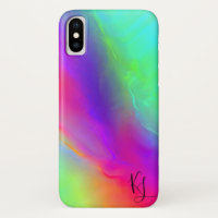 Neon Flow Personalized Phone Case