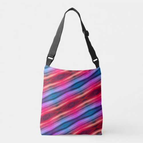 Neon Flow Striped Tote