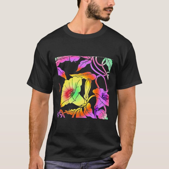 Neon Flowers T-Shirt (Front)