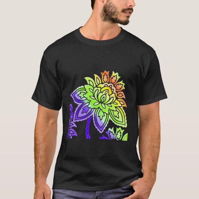 Neon Flowers T-Shirt (Front)