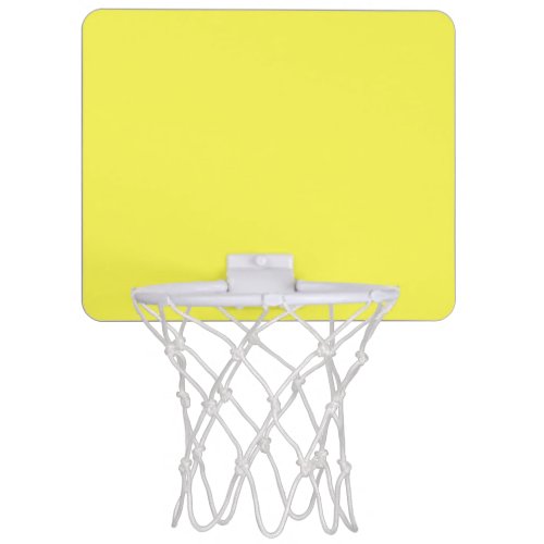 neon Fluorescent yellow lemon bright color Mini Basketball Hoop