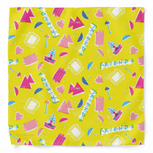 Neon FRIENDS™ Icon Pattern Bandana